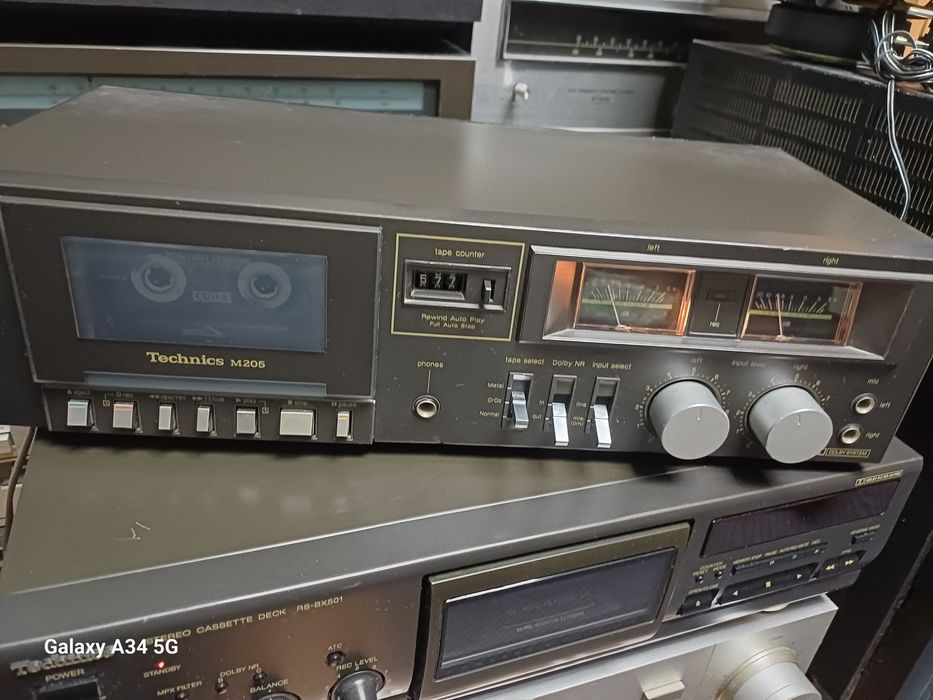 Technics M-205,deck casetofon stereo oldschool