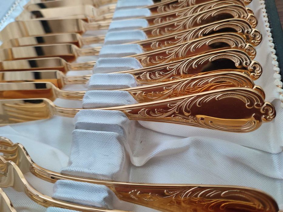 Солинген прибори за хранене с позлата