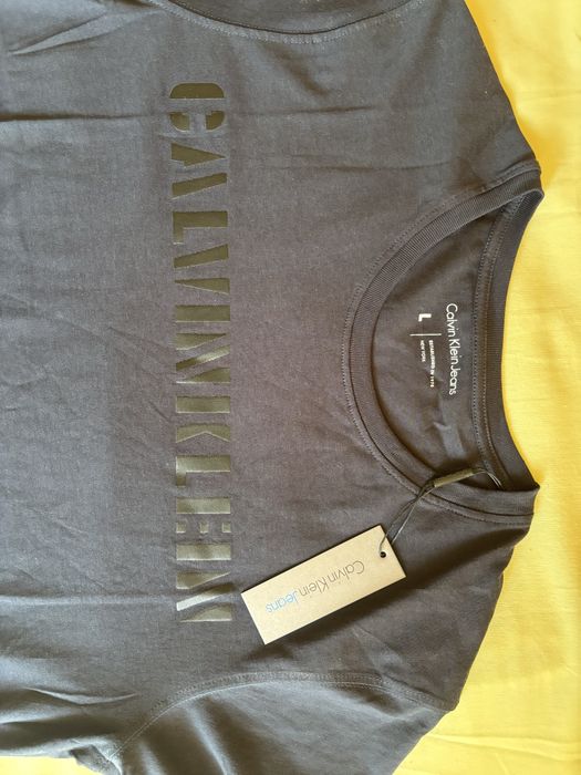 Памучна мъжка тениска Calvin Klein