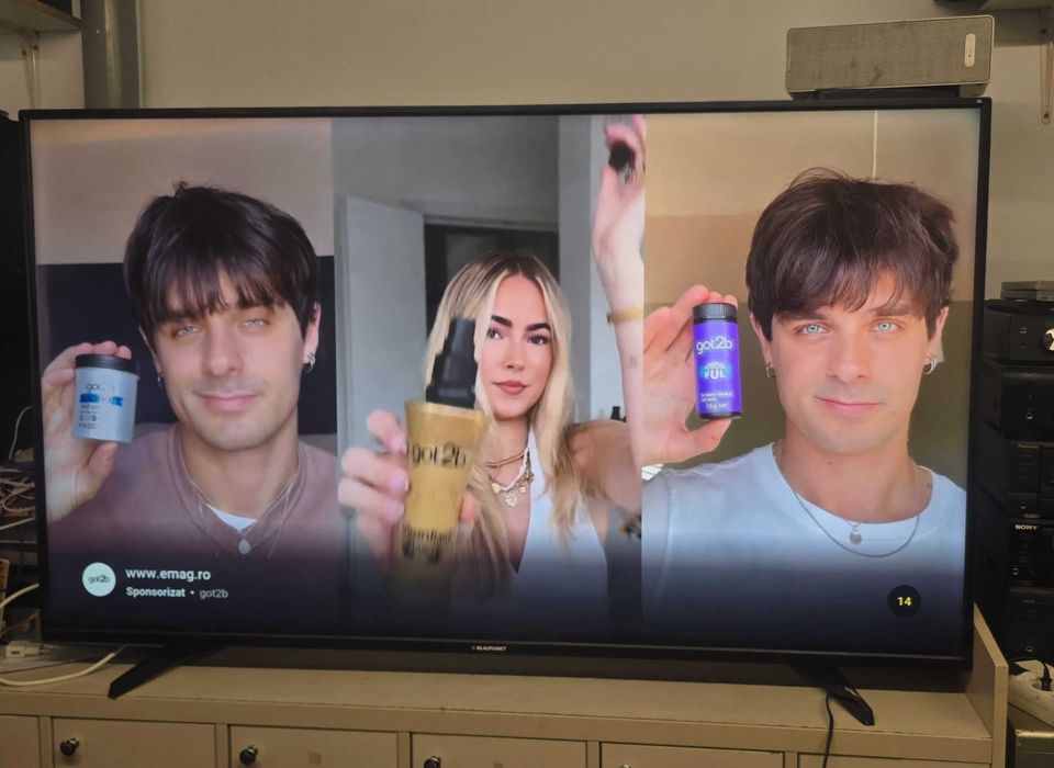 Tv led smart blaupunkt  164cm