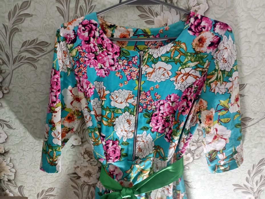 Платье штапель ,длинное. 44-46