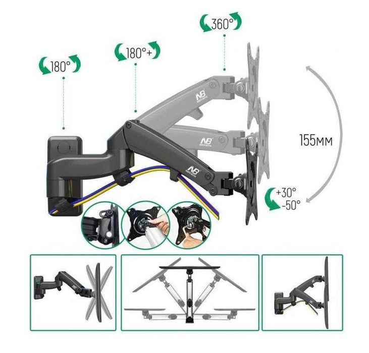 кронштейн для телевизора 32 от и Роликовый Кронштейн установка 24/7