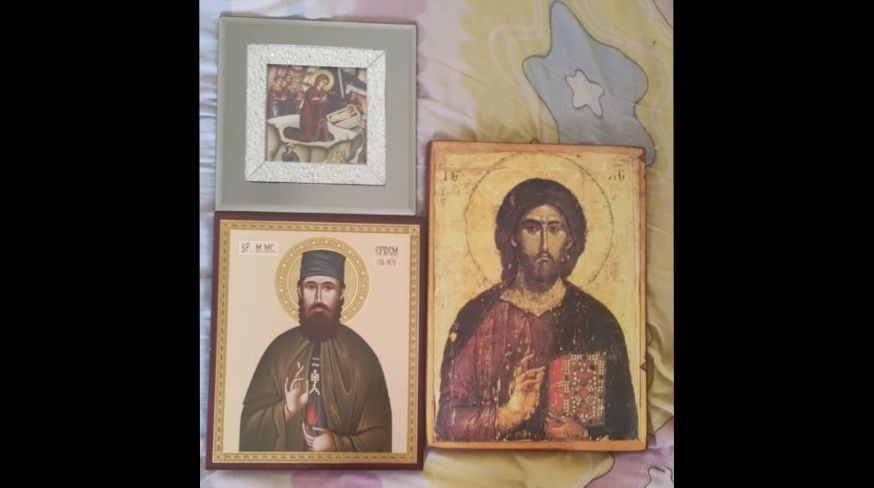 Vând icoane argintate ortodoxe Grecia originale