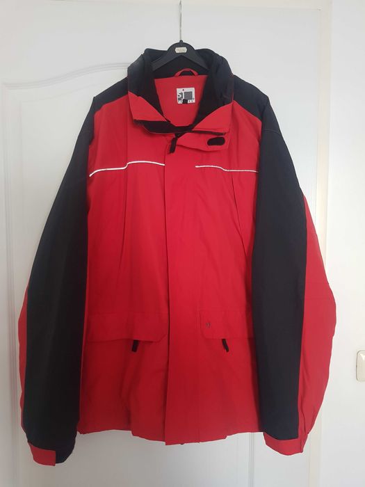 Geaca rosie cu negru 3 in 1 Sj Textil L