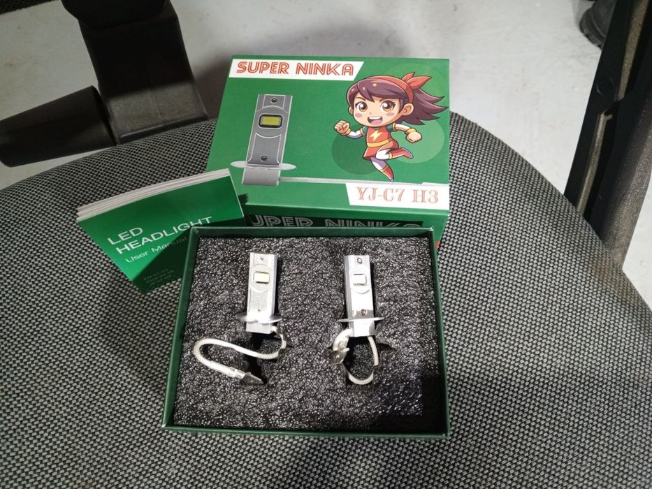 Лед лампы H1 , H3,  H7.