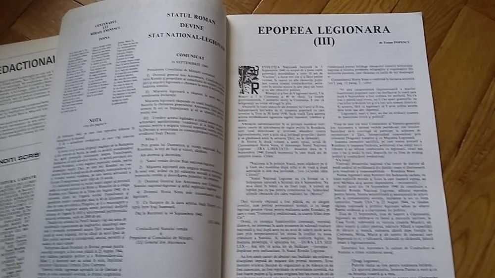 Lot 3 x Revista CARPATII (1985/1987/1988-1989, Red.: Traian Popescu, Dir.: Aron Cotrus) legionar miscarea legionara legionari cultura exilul romanesc