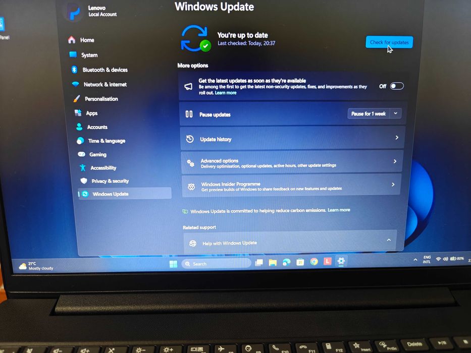 Laptop Lenovo V15 G3 Intel®Core™ i3-1215U , 16GB RAM , SSD 256 GB