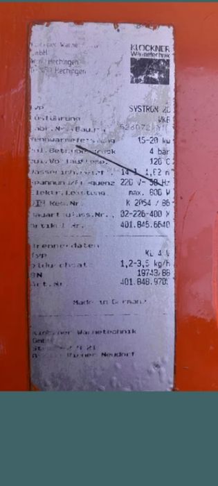 Centrala fonta KLOCKNER