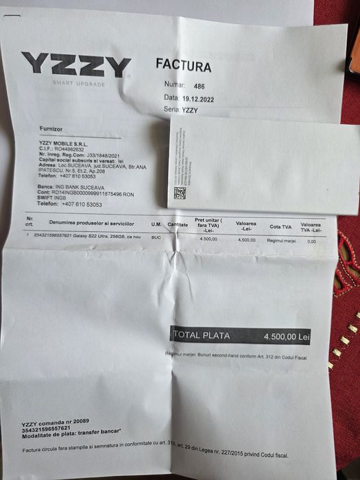 Samsung S22 Ultra, 256 GB