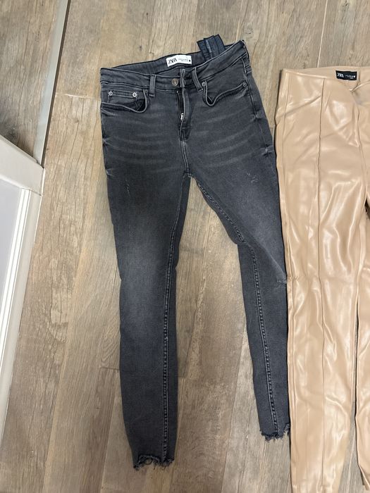 Дънки и кожен клин Zara за 6€ двете