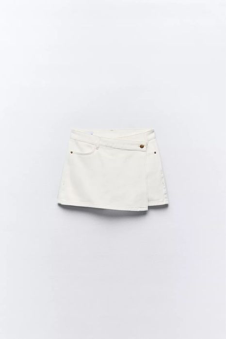 Дънкова пола-къси панталони ZARA XS-S размер
