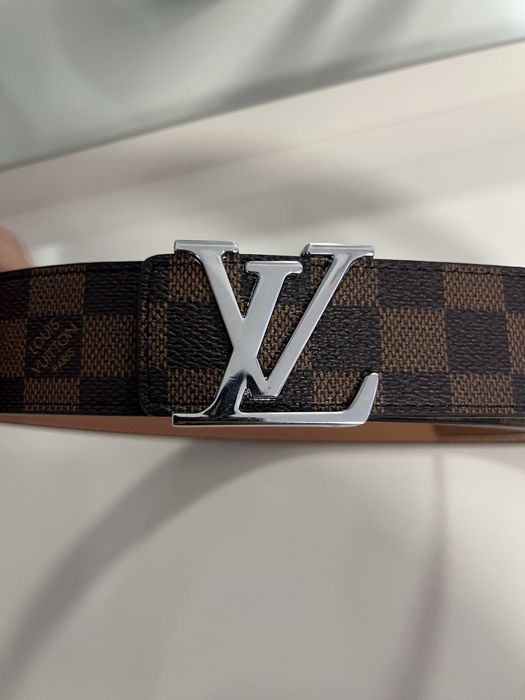 Curea LV Initiales Damier Ebene Canvas 110cm