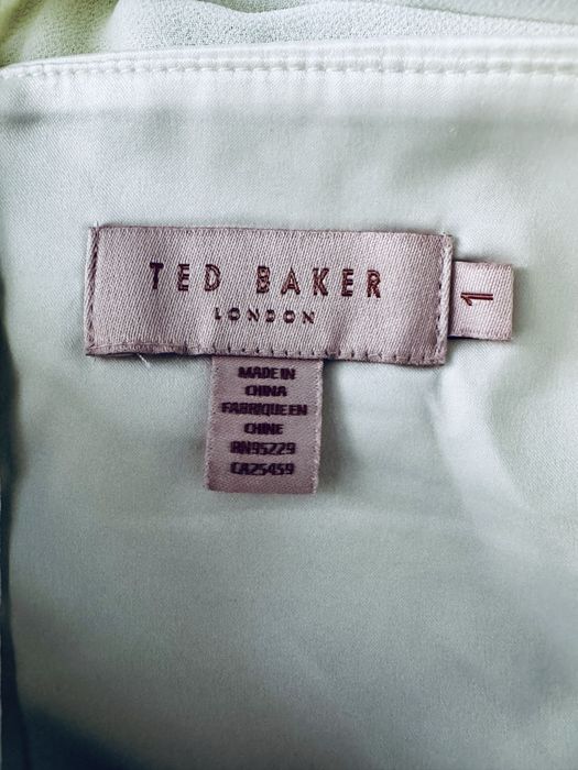 Ted baker бяла рокля с бродерия