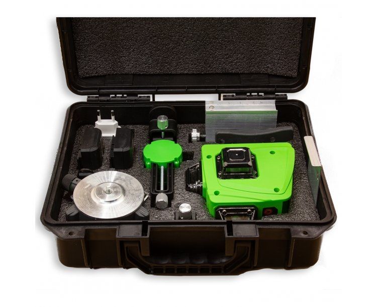 Лазерен нивелир линеен PROCRAFT LE-4G, 4 зелени лъча 360