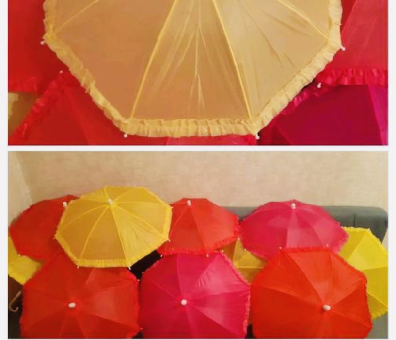 Разных цветов зонтики