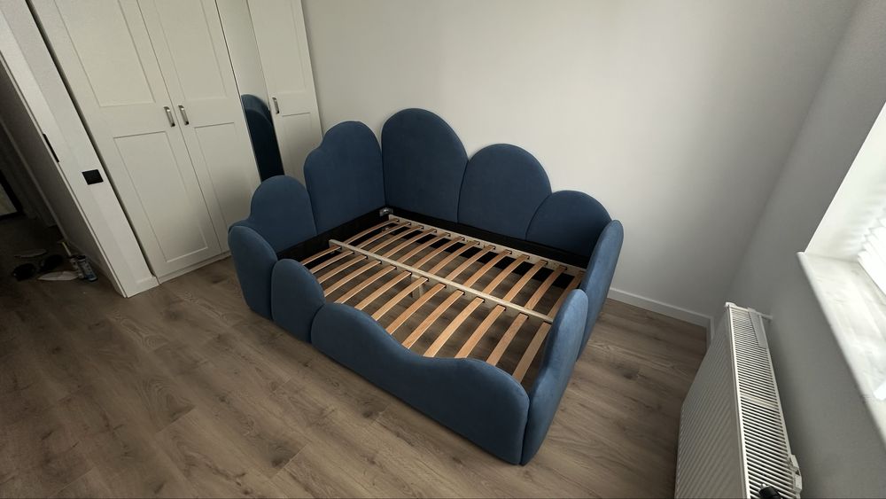 Vand pat copii 140 x 200 cm albastru