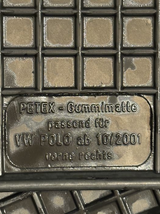 Vand covorase  presuri Auto cauciuc  Volkswagen POLO