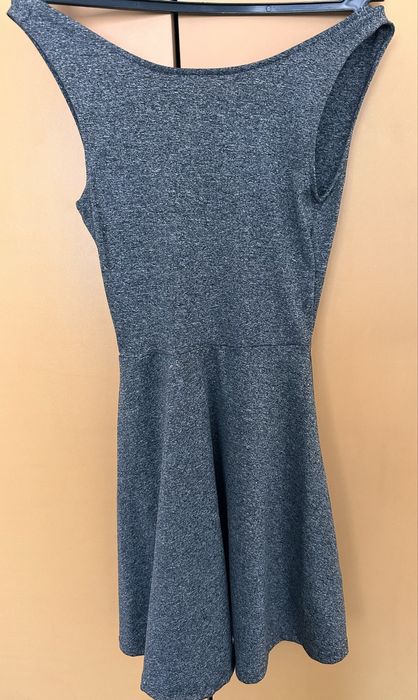 Сива елегантна рокля