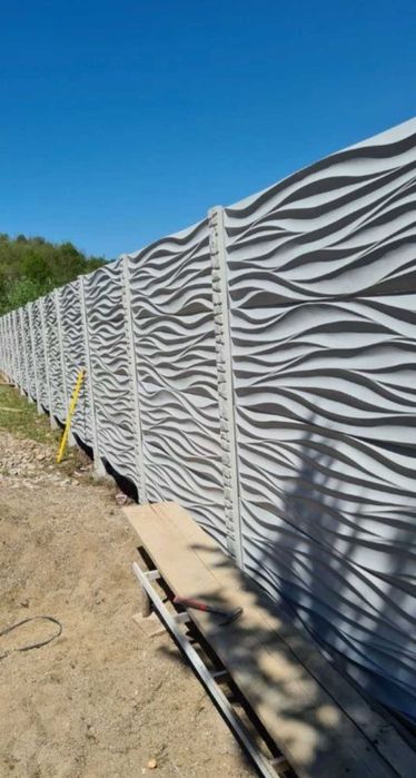 Garduri din placi de beton / placi gard beton