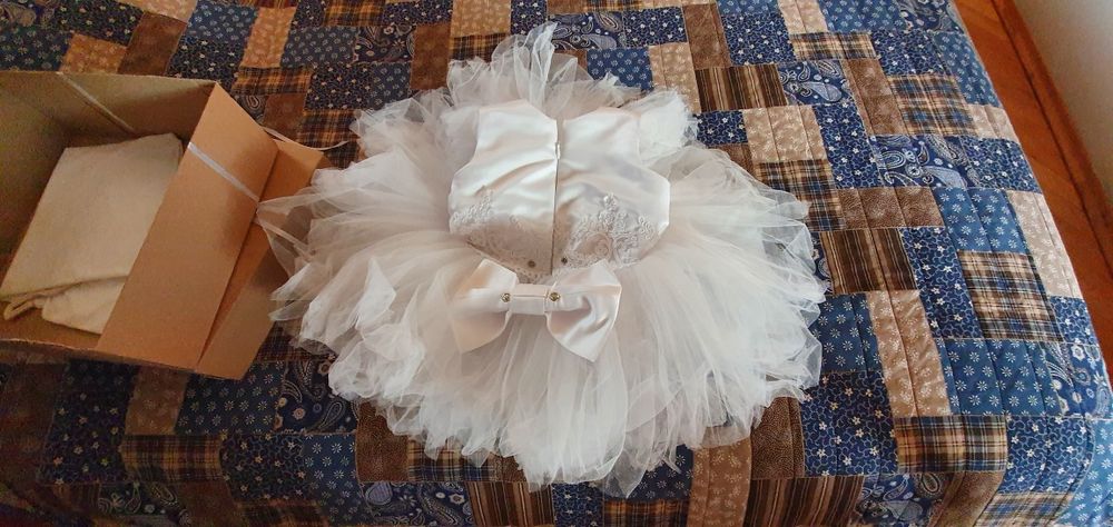 Рокля за кръщене или сватба 9-12м.