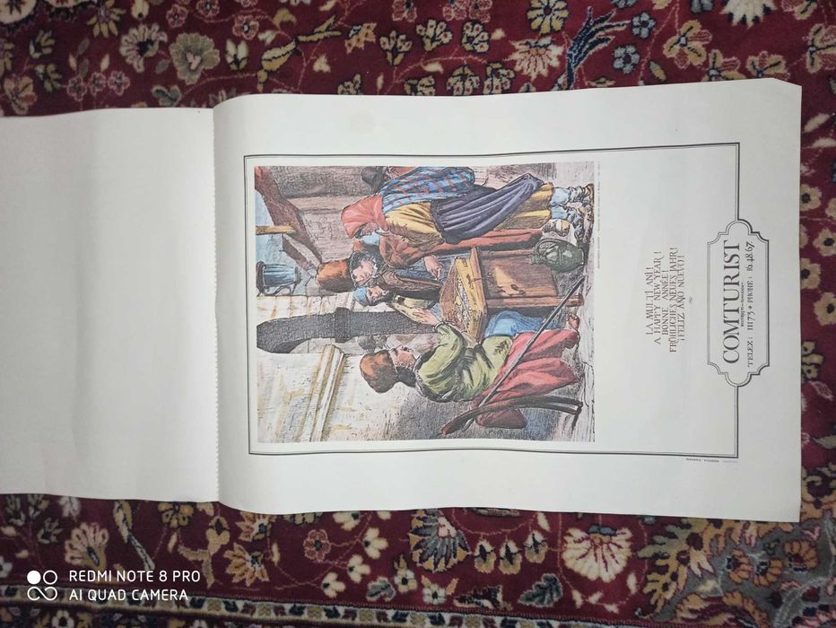 Calendar Comturist epoca de aur 1981 de colecție, impecabil, mare