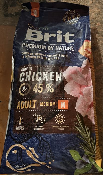 Hrana uscata caini Brit Premium 15 KG