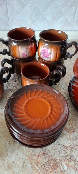 Старинный керамический набор