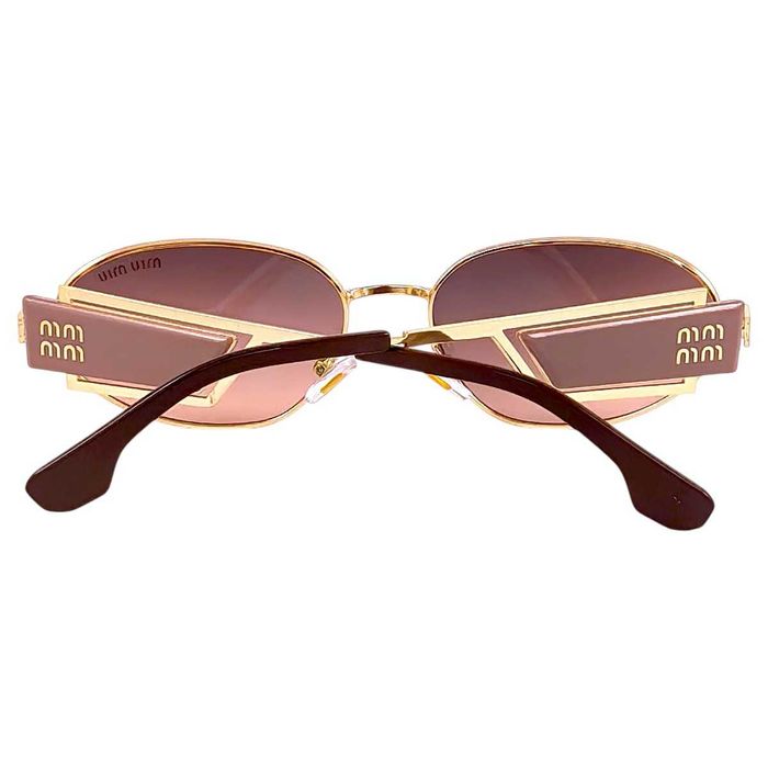 Miu Miu Fuse 2027 Дамски слънчеви очила с интересна плочка с надпис на рамката
