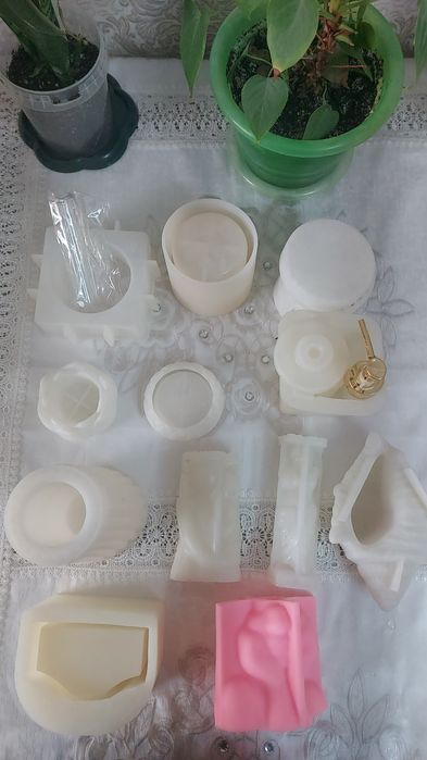 Молды набор силикон для гипса б/у