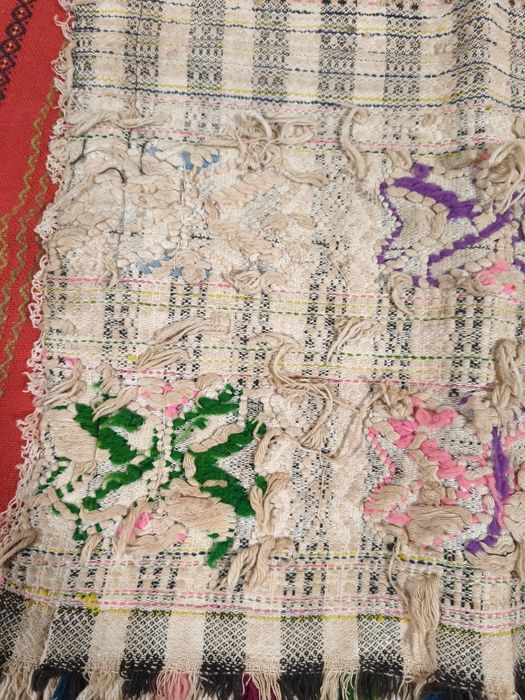 Автентични престилки за ямболски белкосник, носия, кукери, Тракия