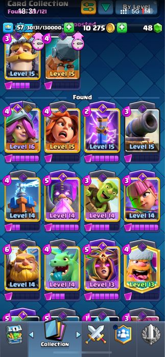 Продам аккаунт clash royal, 10200 кубков.