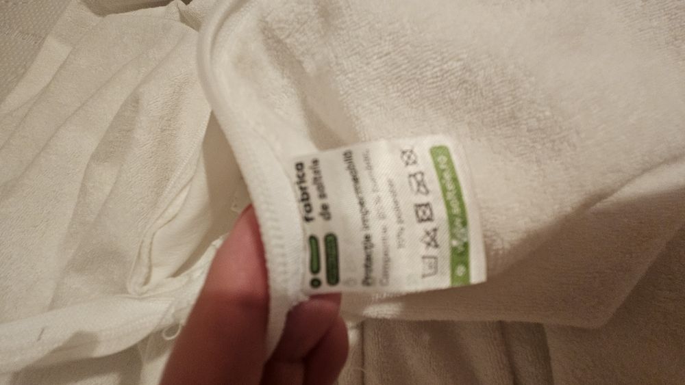 Husa saltea impermeabila cu bumbac 120×190cm