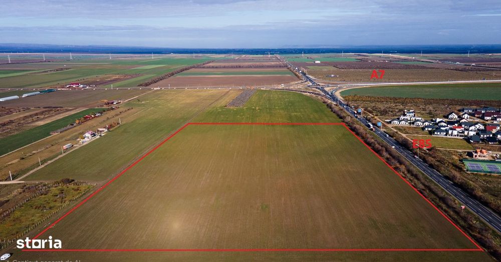 Proprietar vand teren INTRAVILAN, 69171mp, DNE85 cu acces direct la A7