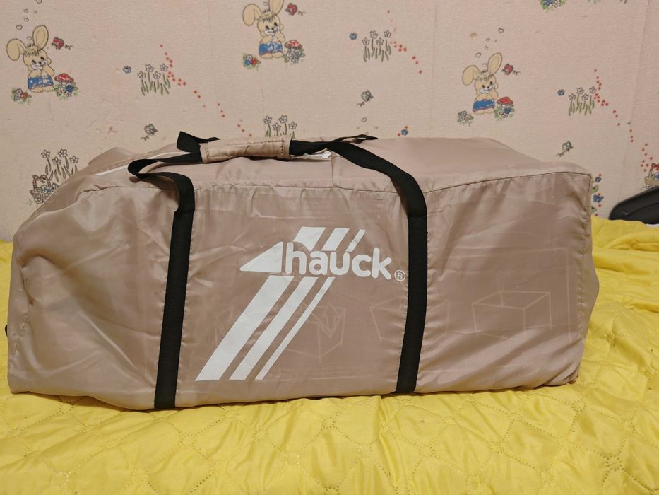 Преносима бебешка кошара Hauck Babycenter Жираф с две нива и аксесоари