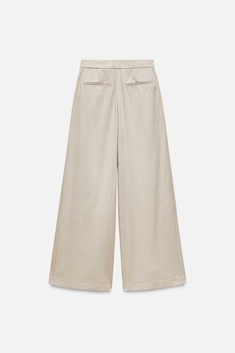 Zara широкие брюки с защипами
