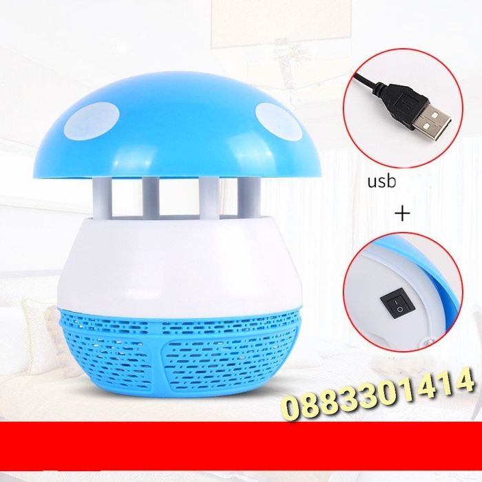 Лампа против комари USB Син Розов