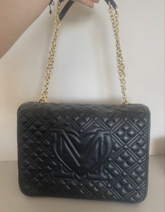 Geanta moschino mare neagra de umar