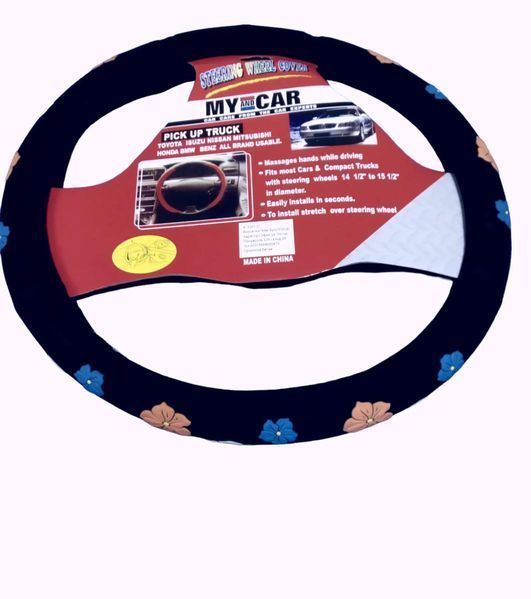 Дамски калъф за волан - черно кадифе DISCO PARTY