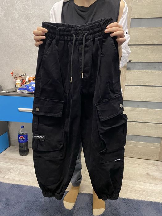 Штаны джоггеры черные