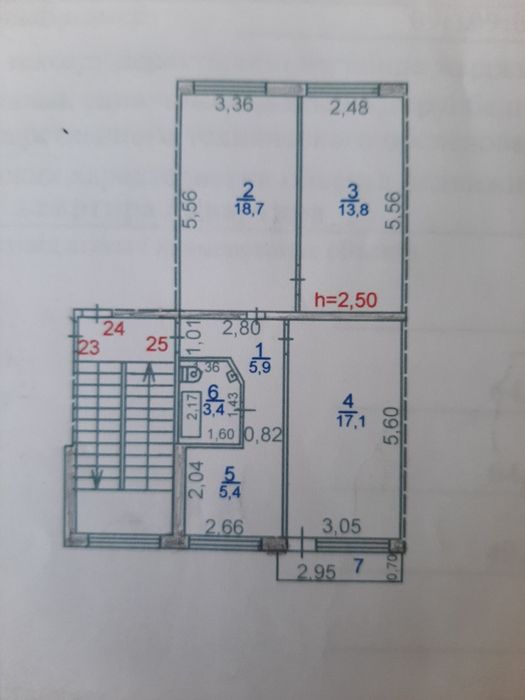 Продам 3-х комнатную квартиру