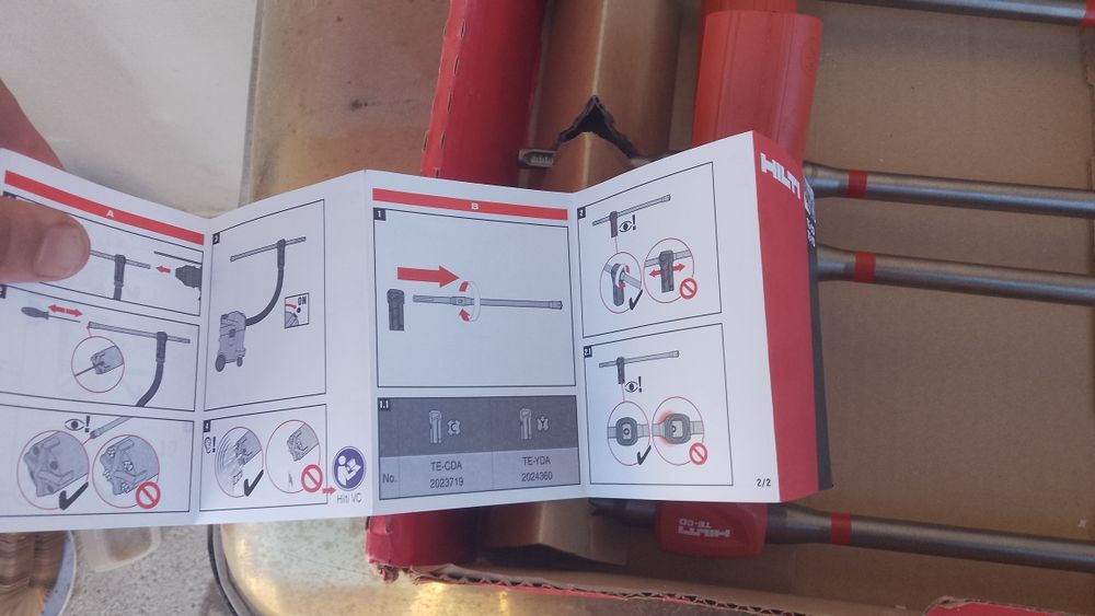 Burghie cu aspirare Hilti TE-CD 14/37 m4p