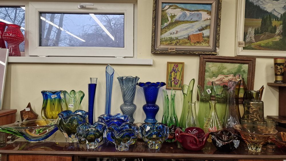 Посуда из стекла.