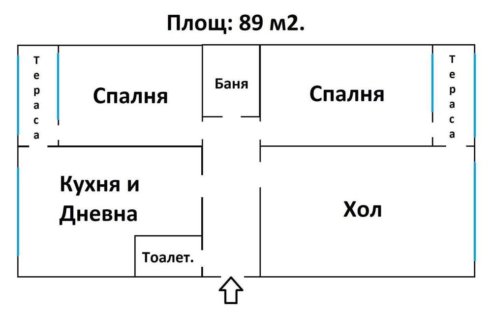 Продава се Тристаен апартамент в Търговище, Център - 90 кв.м за 901 €/кв.м - Снимка #11