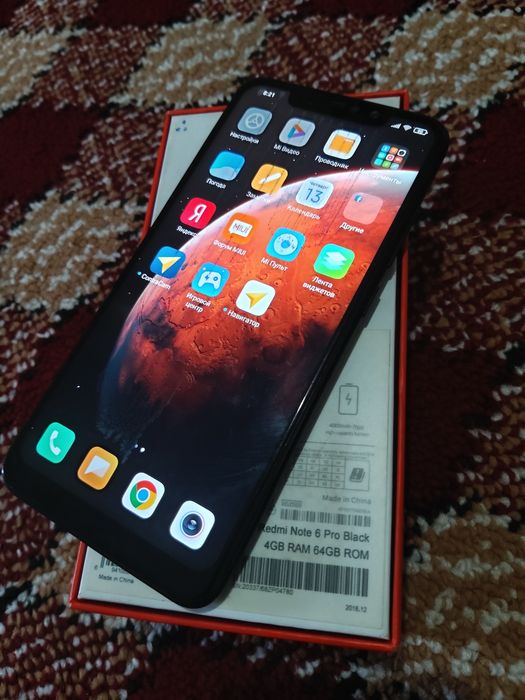 Redmi not 6 pro  64 gb