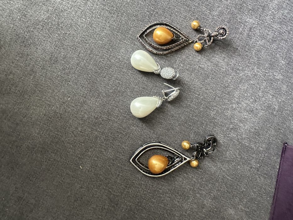 Серьги брендовые от Ганези из серебра