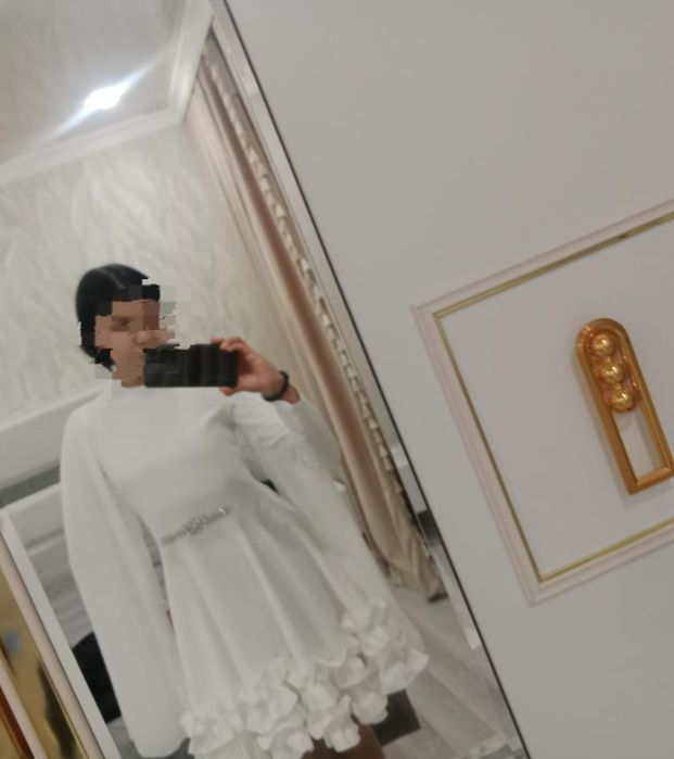 Белое платье новогоднее