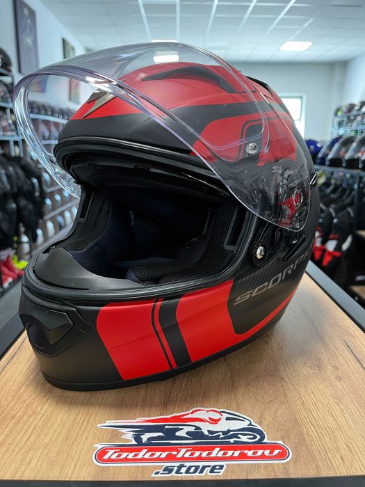 Мото каска за мотор SCORPION EXO-1200 CARBON EVO очила , L 59-60 см.