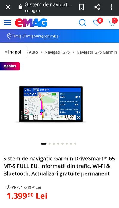 Gps-uri*GARMIN*2026*Autocar-Camion-Microbuz-Masina*Navigatie Auto Tir