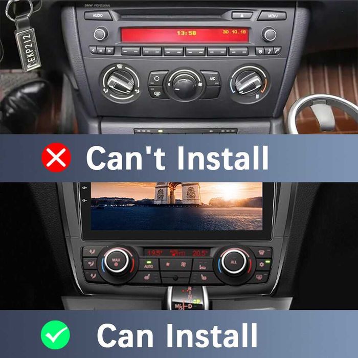 Мултимедия BMW 1 едно първа Двоен дин Навигация Android  E82 E87 плеър