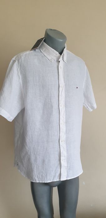 Tommy Hilfiger Linen /Лен Regular Fit  L НОВО ОРИГИНАЛ Мъжка  Ленена Риза